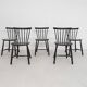 Poul M. Volther J46 spindle back chairs for FDB Mobler, Denmark, 1956