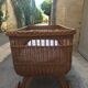Large cradle wicker vintage organic mattress with "sound"
