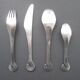 Danish modernist stainless steel 31 pc  EASY monobloc 1960s flatware cutlery set by Lundtofte