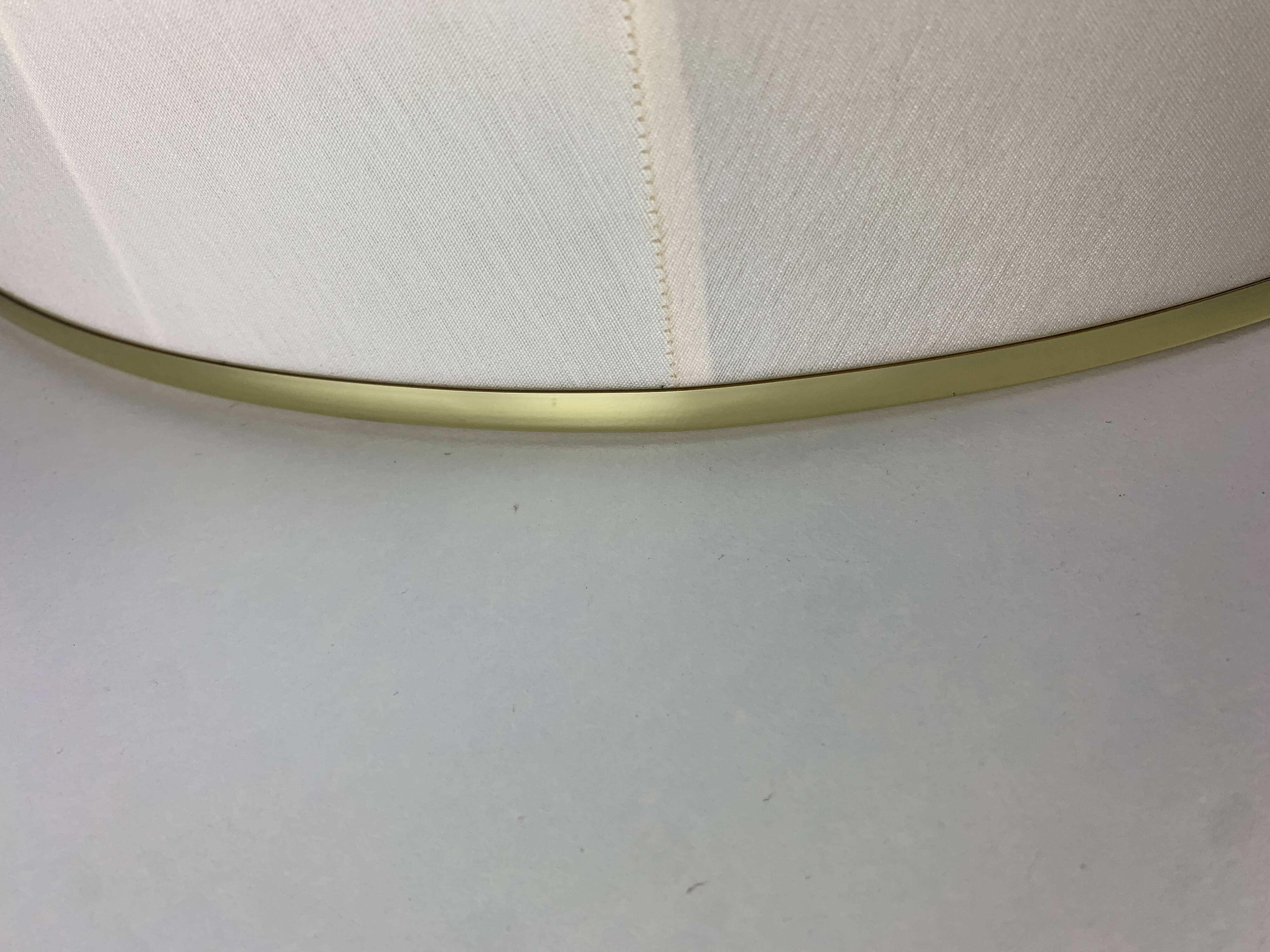 Midcentury Hollywood Regency brass mushroom table lamp Vienna Austria 1960s
