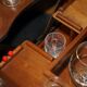 Bar vintage années 1930 sur roulettes