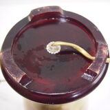 Straw-marquetry table lamp / Louis Drimmer/vintage