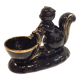 Black and gold ceramic squirrel pot cache from the 50s