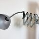 Grey Industrial Gooseneck Scissor Wall Lamp from Elektroinstala, 1960s