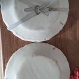 Two Bordeaux earthenware plates