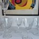 12 verre à pied cristal vintage
