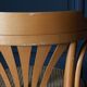 Armchair american turning desk wood hanger chene clair 1960 cannage