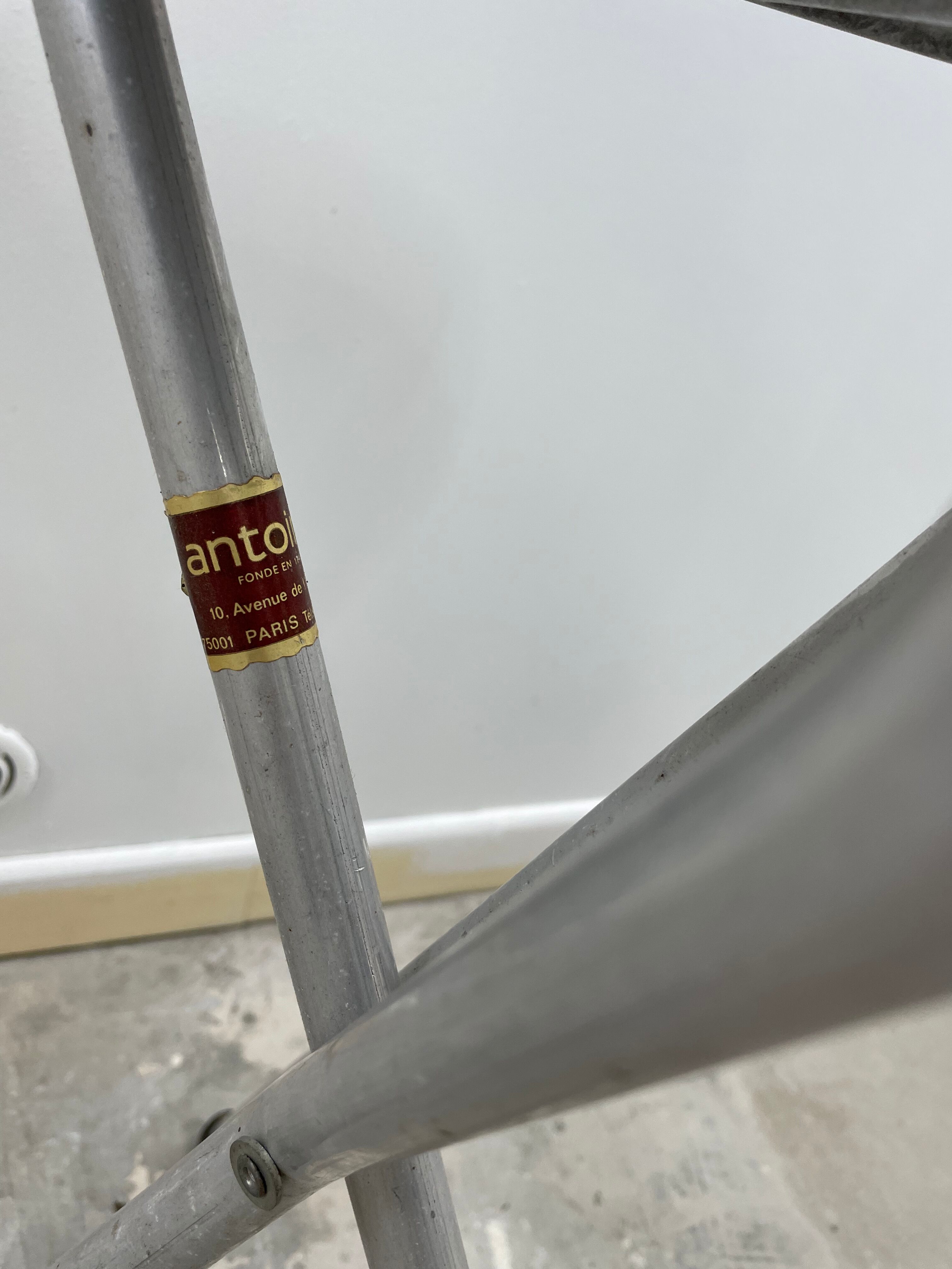 Vintage cane folding chair