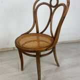 Curved wooden chair