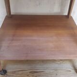 Table served legs compass with wheels 1950s