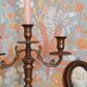 Antique chandelier in gilded brass