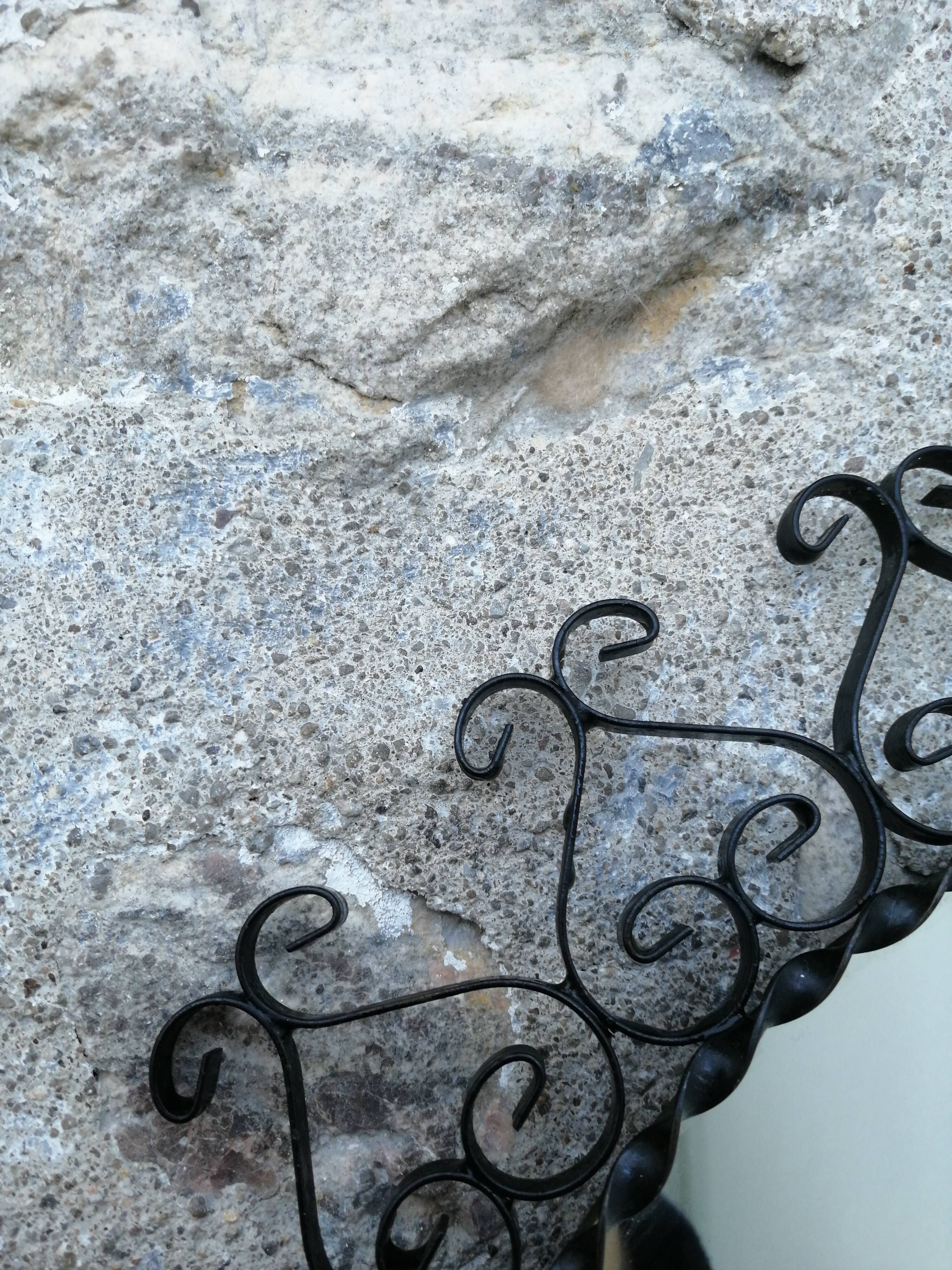 Mirror sun wrought iron 35cm