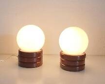 Pair of bedside lamps