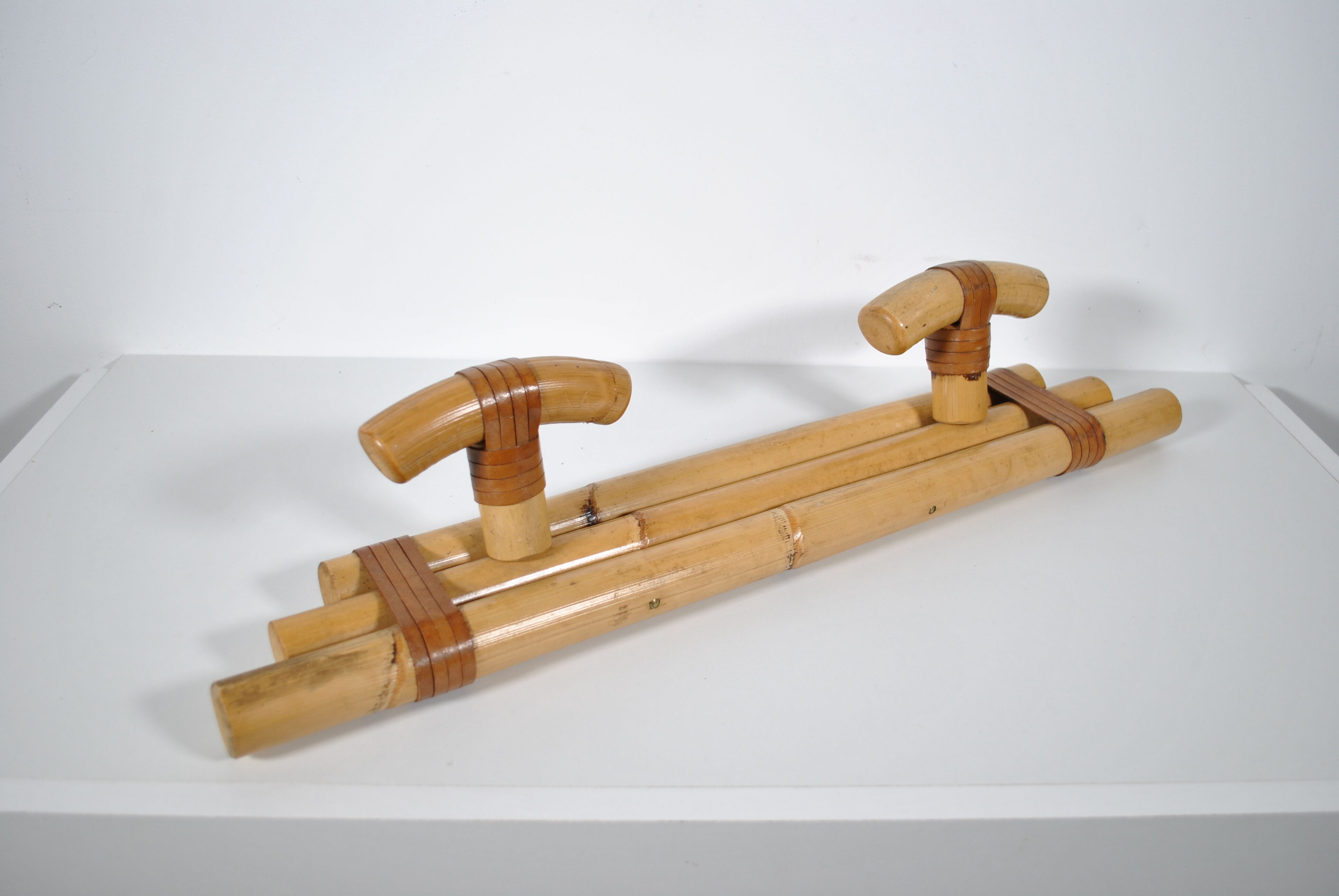 Porte manteau en rotin 1970
