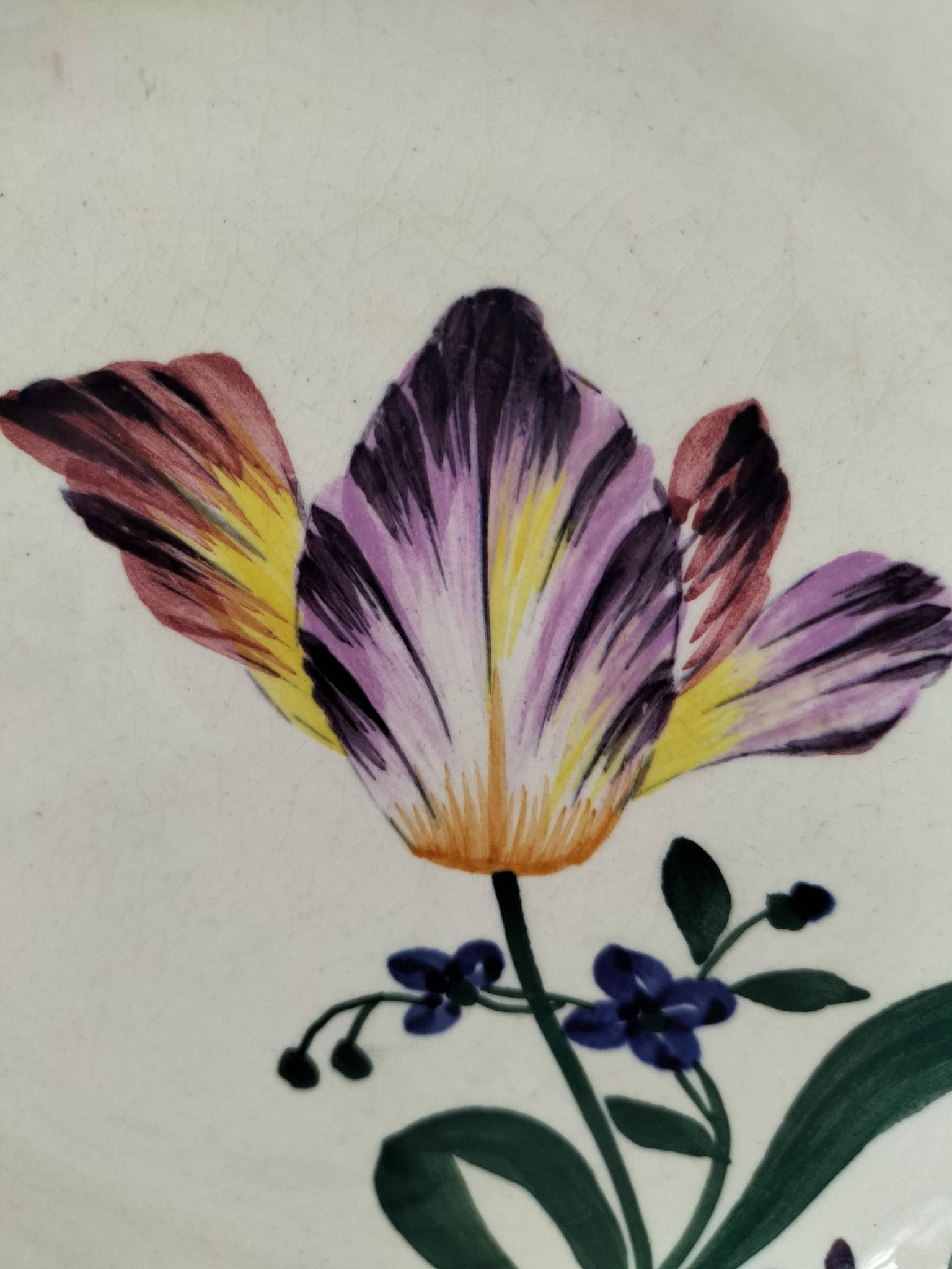 Vintage Longchamp plates – "Tulips" model – 1950s-60s