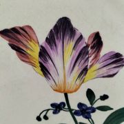 Vintage Longchamp plates – "Tulips" model – 1950s-60s