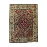 Handwoven antique persian carpet traditional wool area rug- 174x132cm