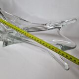 Vintage asymmetrical "Splash" crystal cup, 65 cm