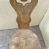 Wooden tripod chair from the 60s