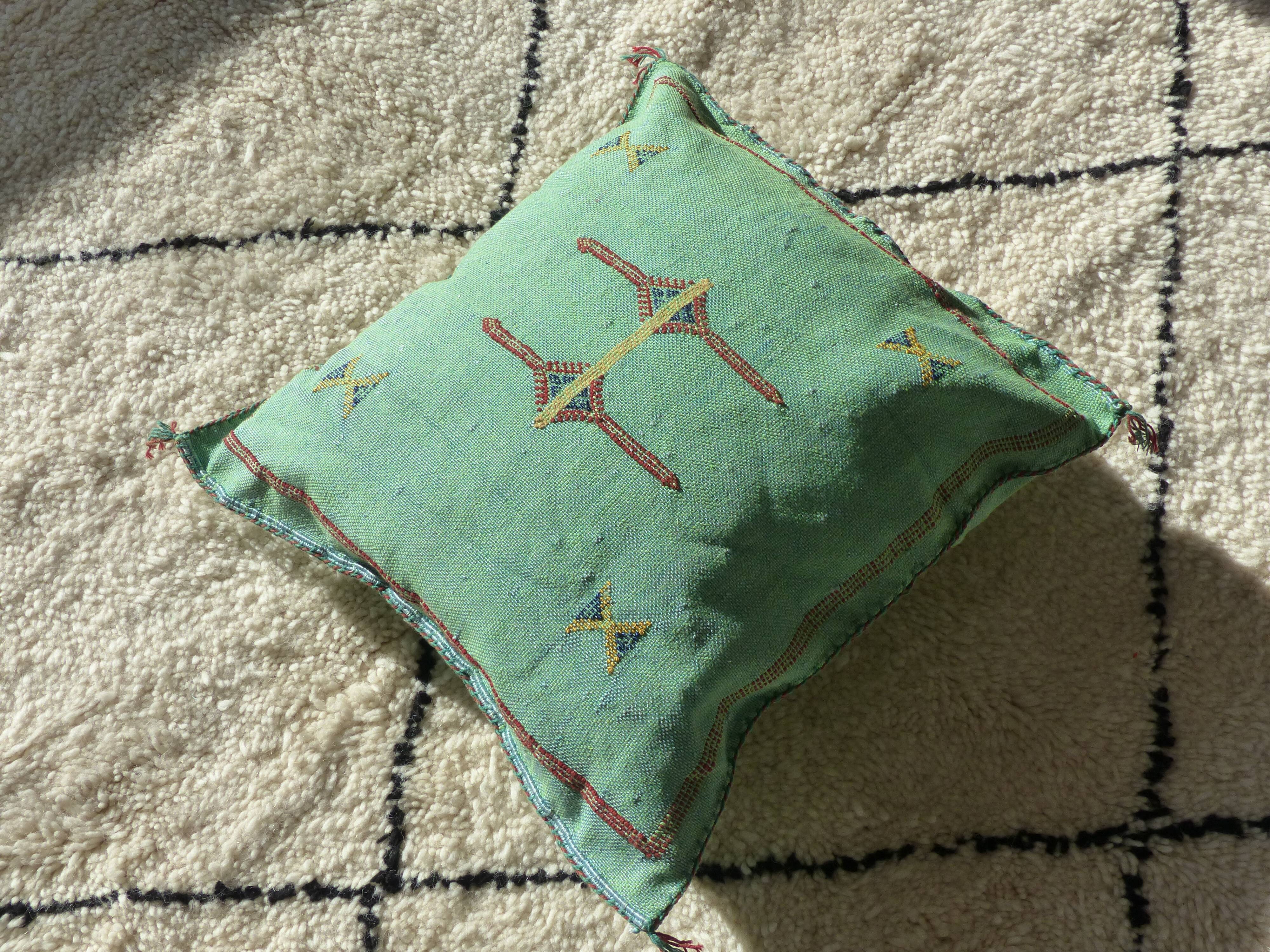 Sabra Green Berber Cushion