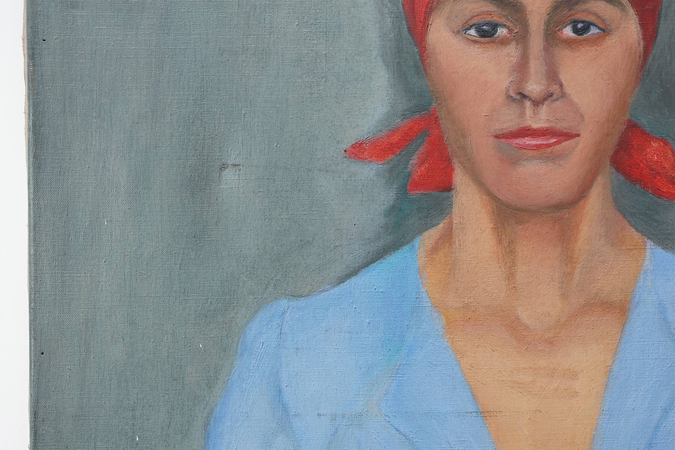 Expressionist portrait of a woman, Belgium 20th century