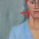 Expressionist portrait of a woman, Belgium 20th century