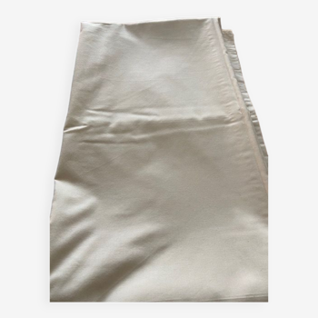 Unbleached cotton and plain polyester tablecloth