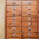 Vintage craft furniture with drawers