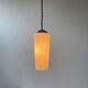 Paire d’anciennes suspensions coniques en opaline vintage