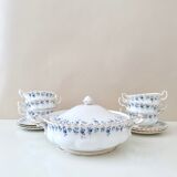 Royal Albert Memory Lane Soup Cups with Tureen for 6 Persons