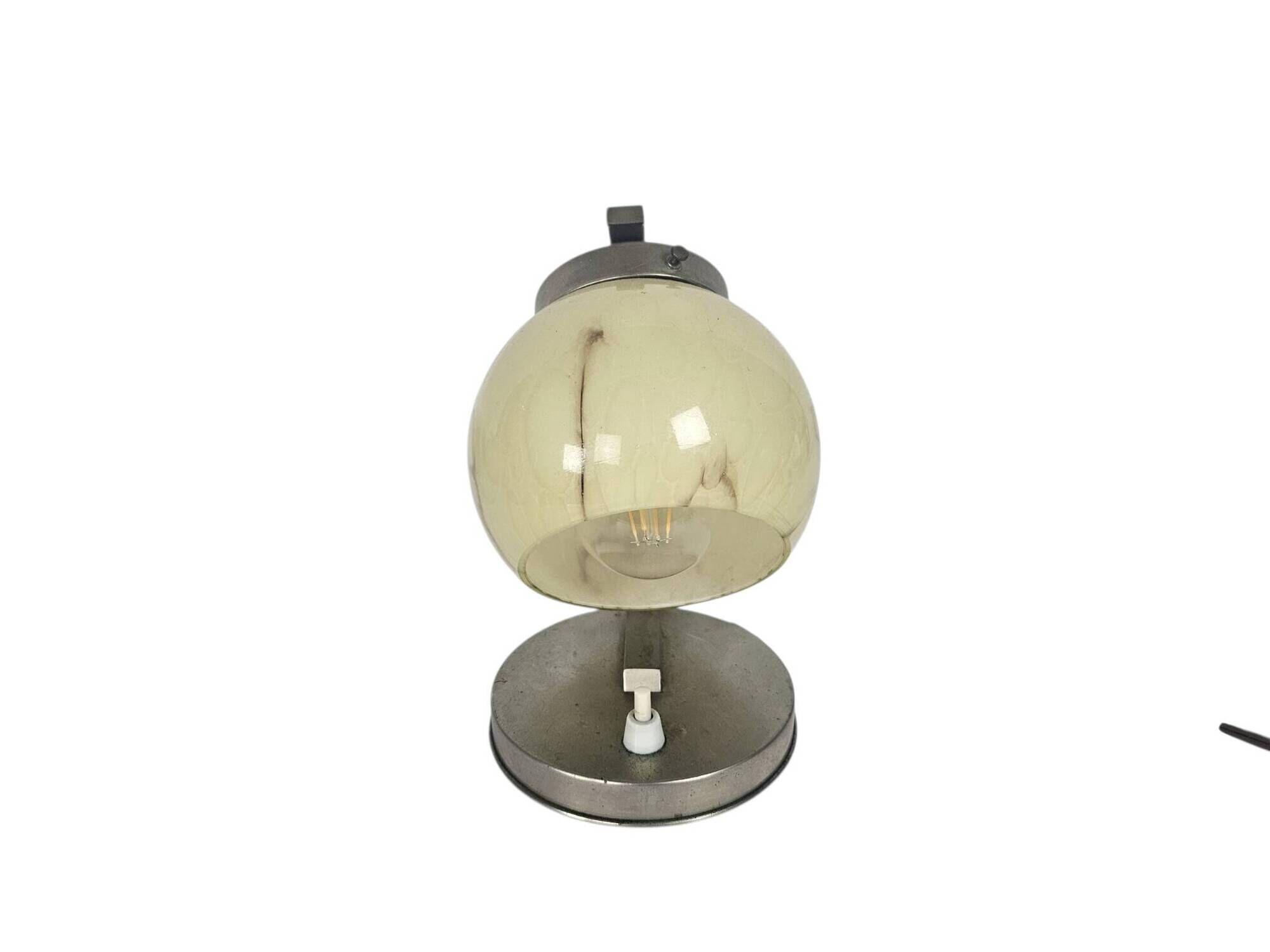 RZB (Rudolf Zimmermann Bamberg) - Art Deco - Bauhaus - marbled glass - chro