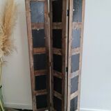 Wooden screen with vintage haute couture images or for photos