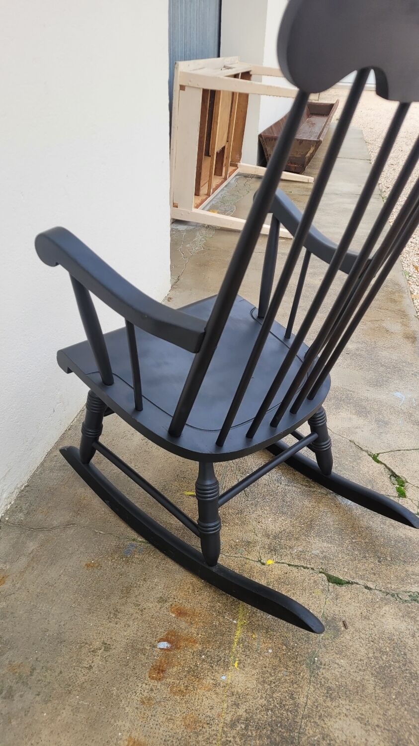 Vintage rocking chair rocking chair 1950 black