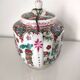 Chinese porcelain teapot flower characters
