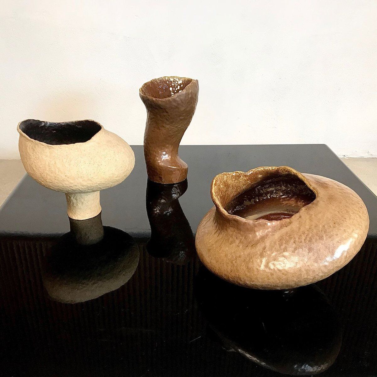 Sculptural Studio Ceramic art vase by Atelier Sorembe, Germany 1970