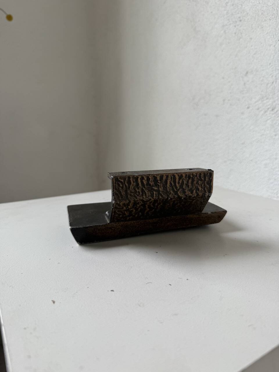 Brutalism bronze door handle