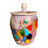 Pot en céramique de Marie-Christine Treinen Vallauris années 50