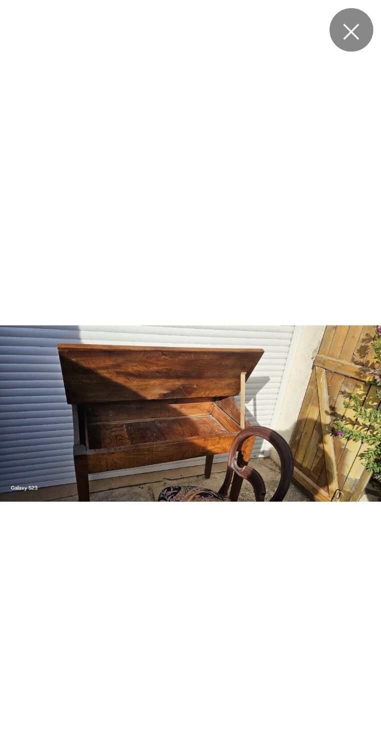 Antique desk and chair