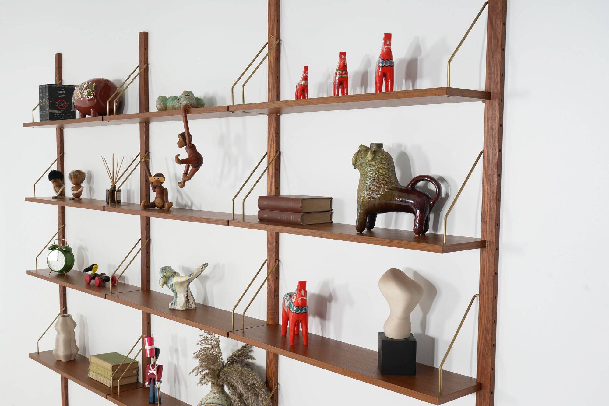 Teak modular shelving unit, Danish design, 1970s, made in Denmark