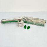 Gedy Green Bathroom Set, 1970s (2 towel rack + 1 cup holder + 2 Hooks)