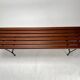 Mid-Century Bench in Iron and Brass, 1950s