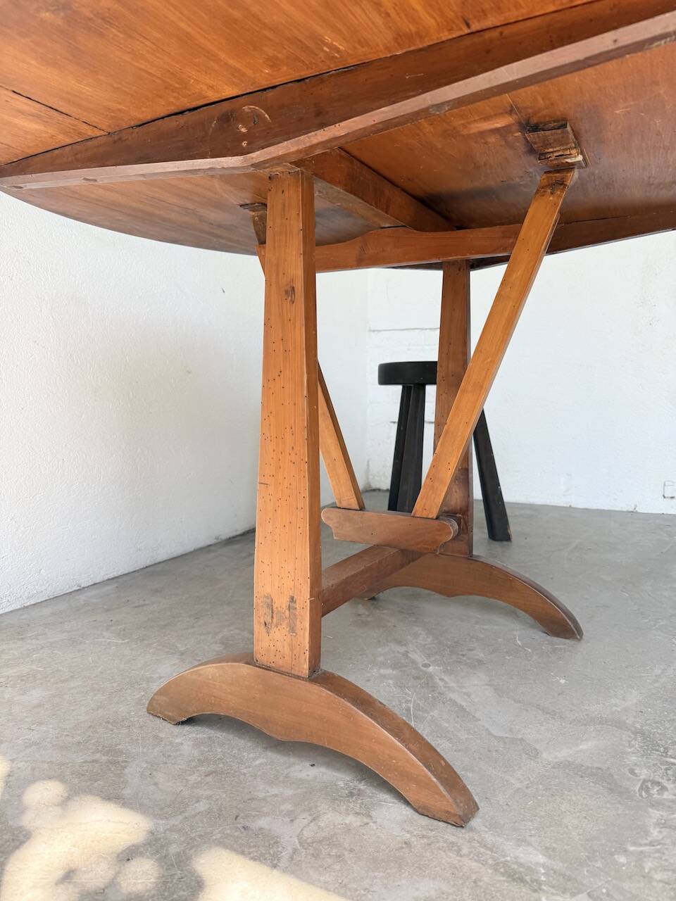 1950s oak winegrower's table