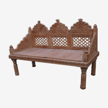 Carved bench of Pakistan