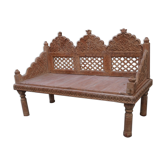 Carved bench of Pakistan