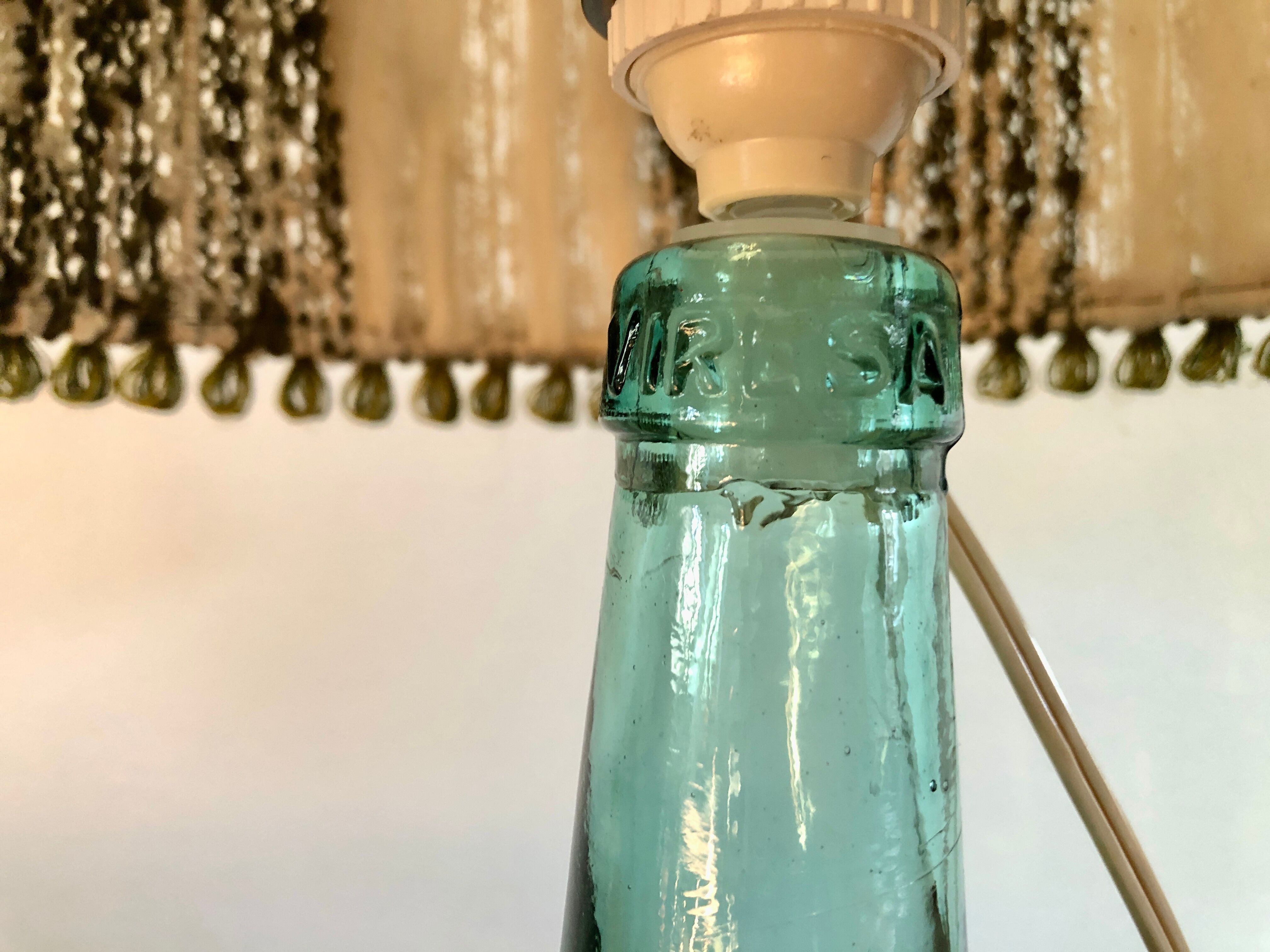 Lady-jeanne lamp and wool lampshade