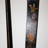 Black lacquered chair decorated with traditional chinese motifs - sign a. monard 1907