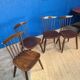 Chaises scandinave type Baumann