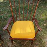 Pair of Baumann fan armchairs