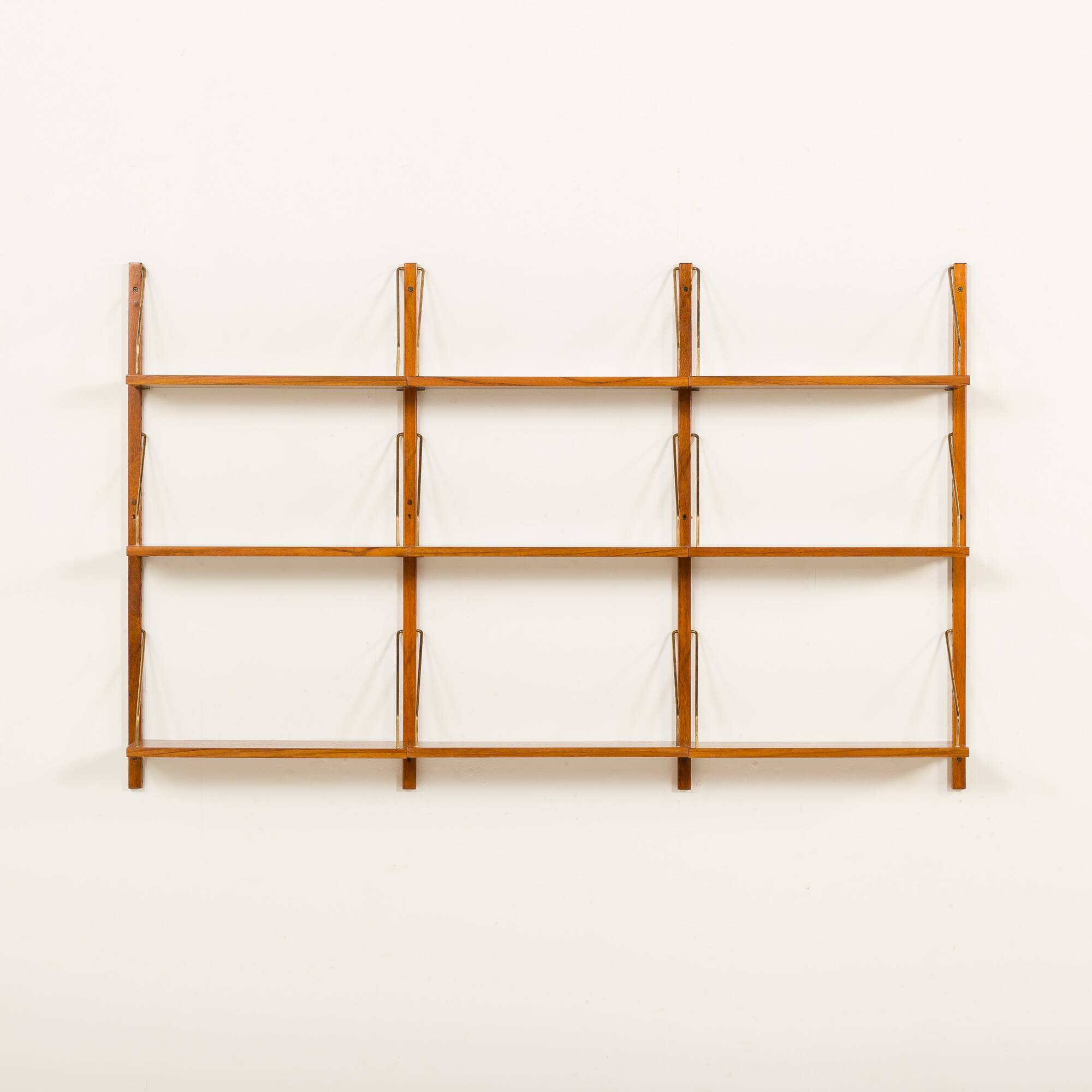 Danish mid century teak shelving unit, 1960s