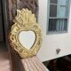 Heart mirror in brass type ex-voto houbbi